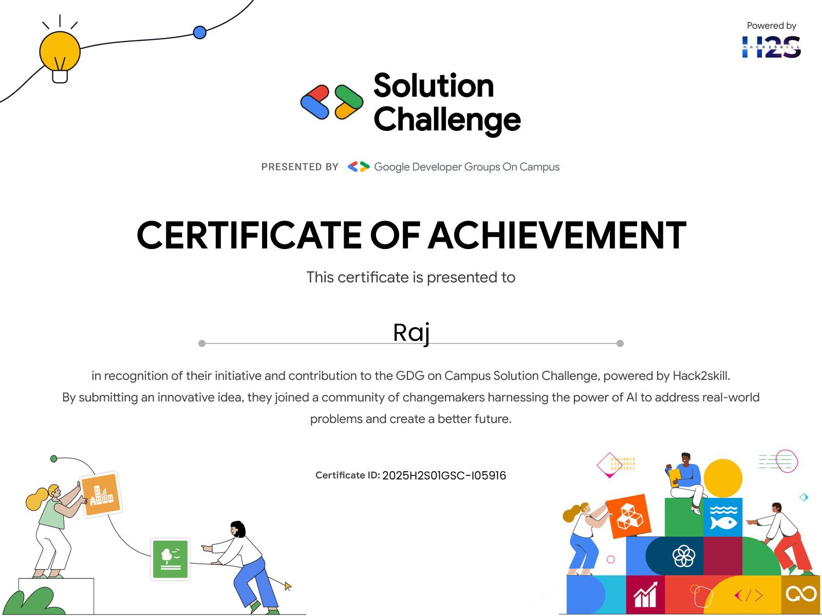 GDG Certificate